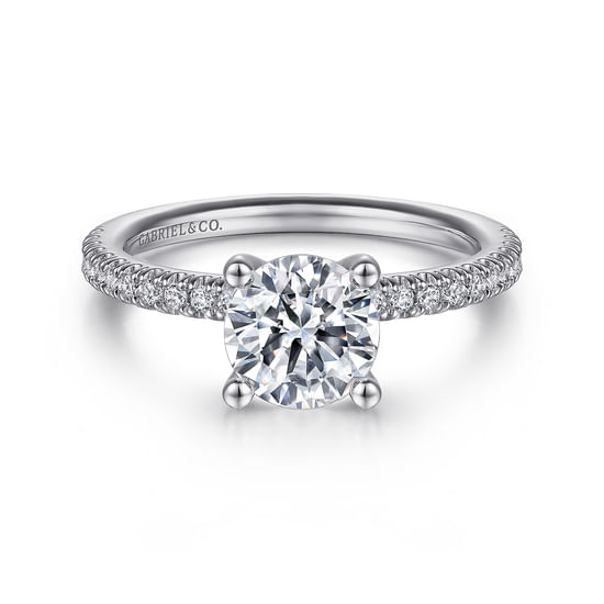 Gabriel - Platinum Round Diamond Engagement Ring
