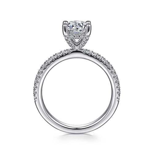 Platinum Round Diamond Engagement Ring