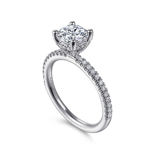 Platinum Round Diamond Engagement Ring