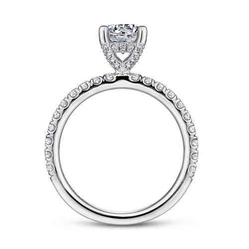 Platinum Round Diamond Engagement Ring