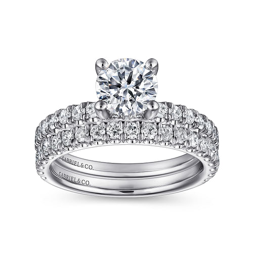 Platinum Round Diamond Engagement Ring