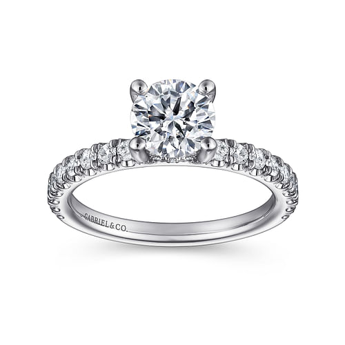 Platinum Round Diamond Engagement Ring