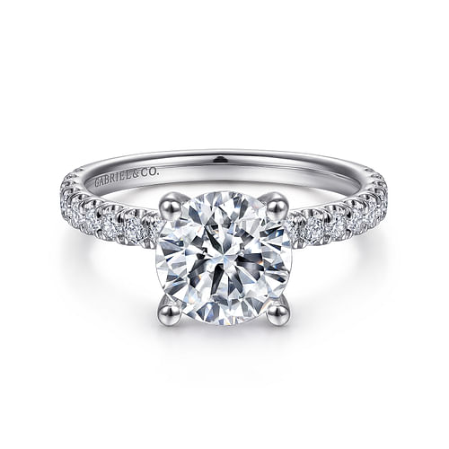 Platinum Round Diamond Engagement Ring