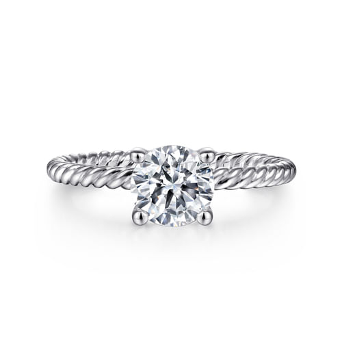 Platinum Round Diamond Engagement Ring