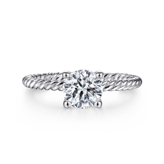 Gabriel - Platinum Round Diamond Engagement Ring