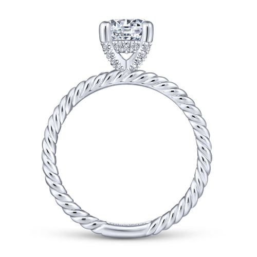 Platinum Round Diamond Engagement Ring