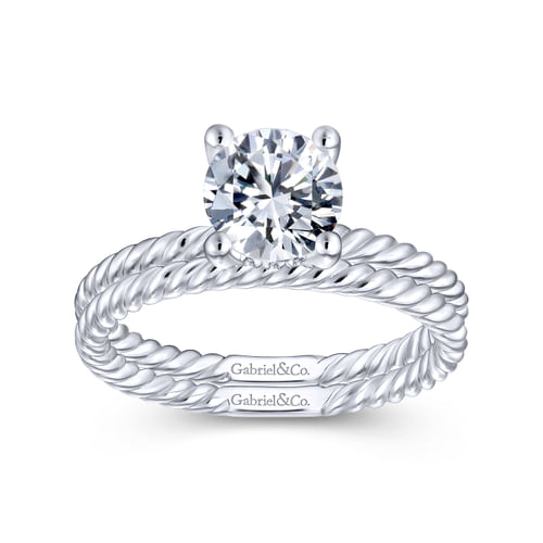 Platinum Round Diamond Engagement Ring