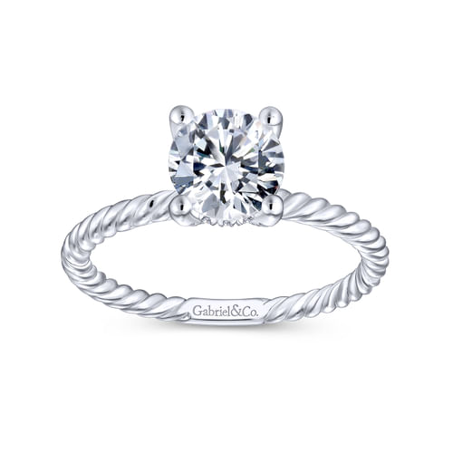Platinum Round Diamond Engagement Ring