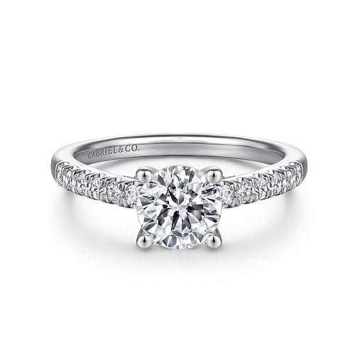 Platinum Round Diamond Engagement Ring