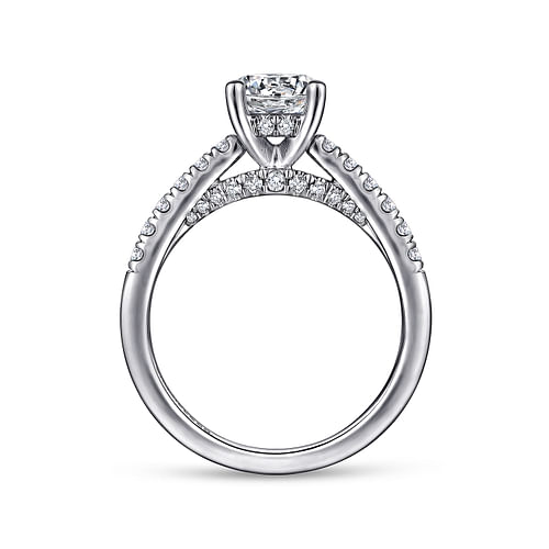 Platinum Round Diamond Engagement Ring