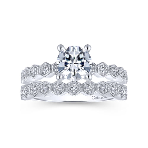 Platinum Round Diamond Engagement Ring
