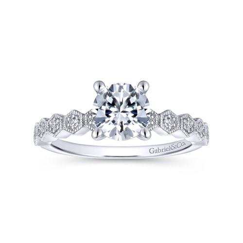 Platinum Round Diamond Engagement Ring