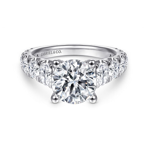 Platinum Round Diamond Engagement Ring