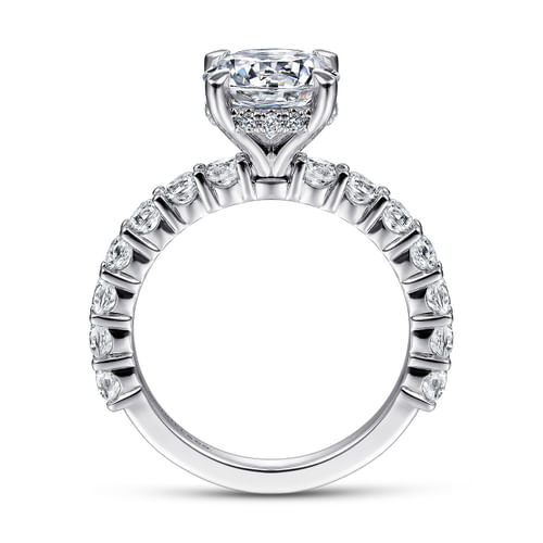 Platinum Round Diamond Engagement Ring