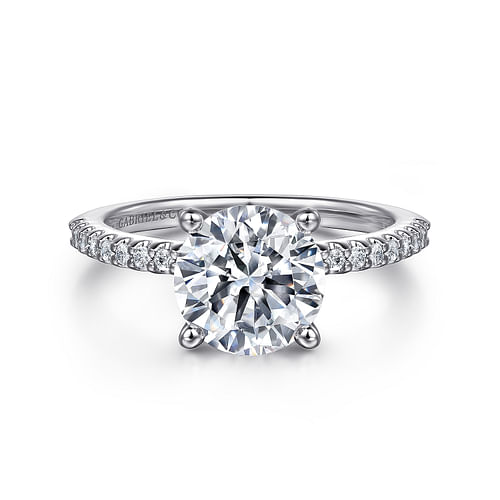 Platinum Round Diamond Engagement Ring
