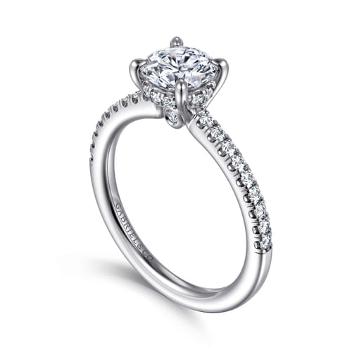 Platinum Round Diamond Engagement Ring