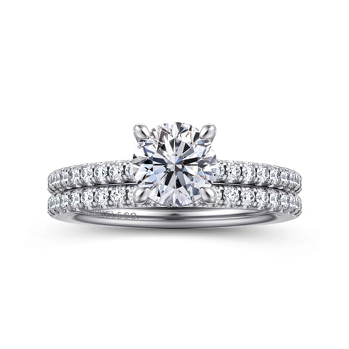 Platinum Round Diamond Engagement Ring