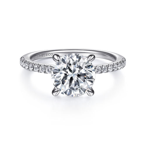 Platinum Round Diamond Engagement Ring