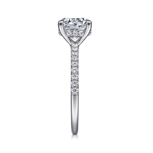 Platinum Round Diamond Engagement Ring