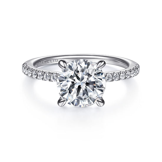 Gabriel - Platinum Round Diamond Engagement Ring