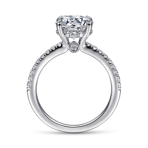 Platinum Round Diamond Engagement Ring