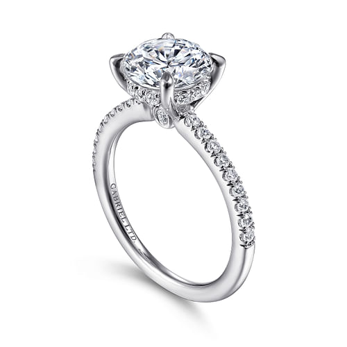 Platinum Round Diamond Engagement Ring