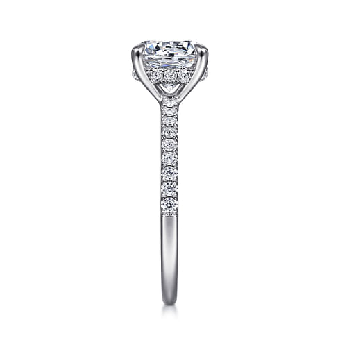 Platinum Round Diamond Engagement Ring