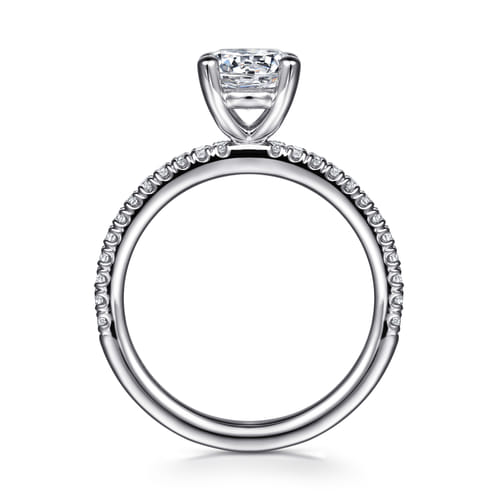 Platinum Round Diamond Engagement Ring