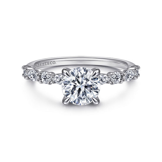 Gabriel - Platinum Round Diamond Engagement Ring
