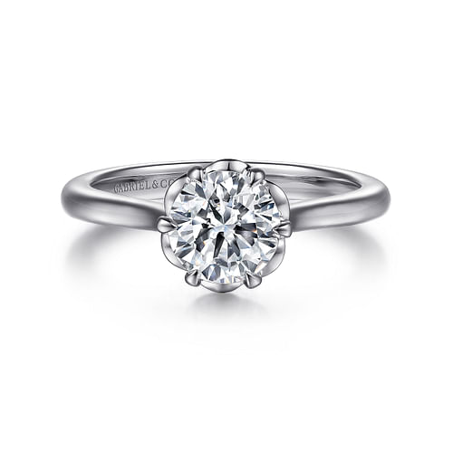 Platinum Round Diamond Engagement Ring