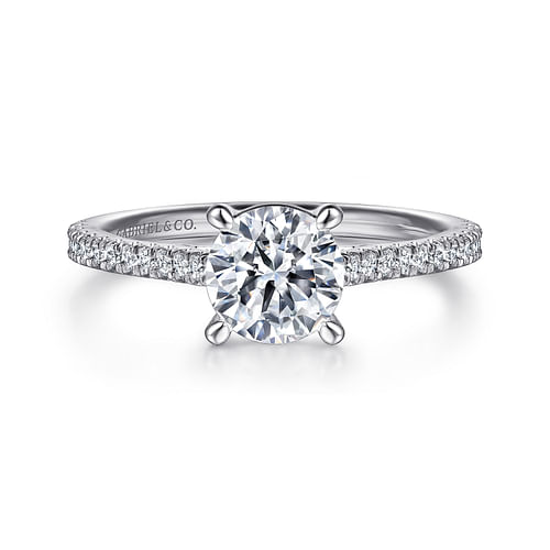 Platinum Round Diamond Engagement Ring