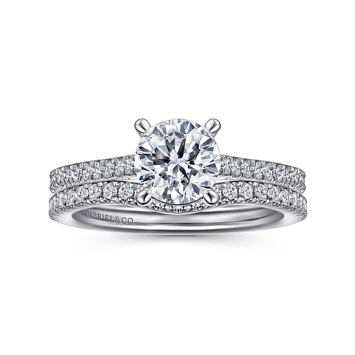 Platinum Round Diamond Engagement Ring