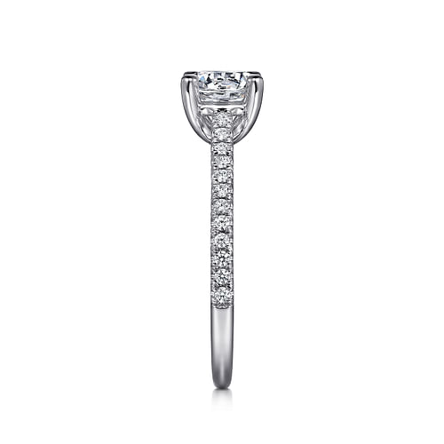 Platinum Round Diamond Engagement Ring