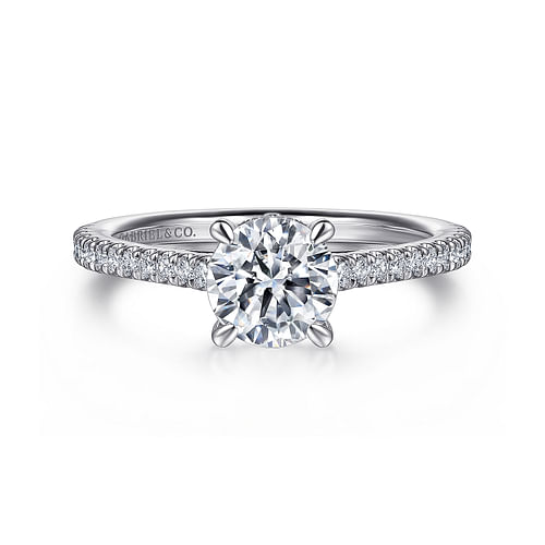 Platinum Round Diamond Engagement Ring
