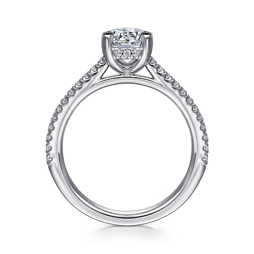 Platinum Round Diamond Engagement Ring