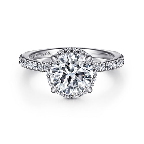 Platinum Round Diamond Engagement Ring