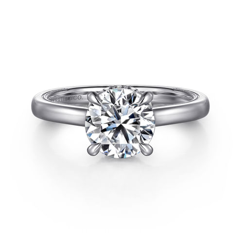 Platinum Round Diamond Engagement Ring