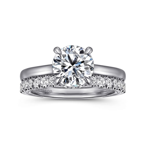 Platinum Round Diamond Engagement Ring