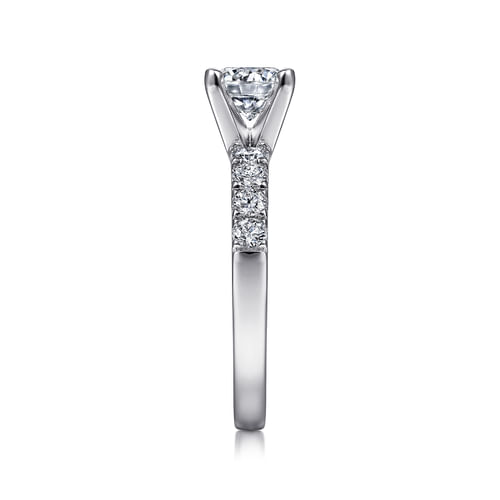 Platinum Round Diamond Engagement Ring