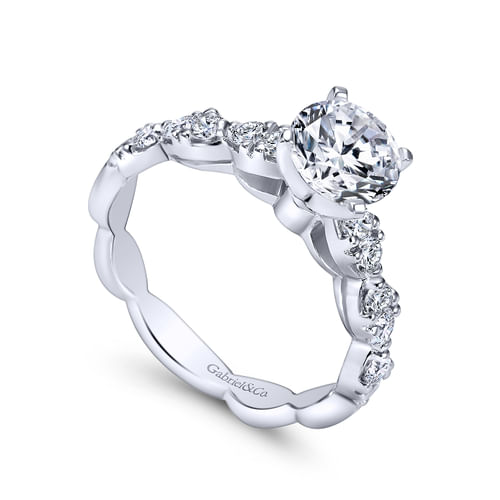 Platinum Round Diamond Engagement Ring