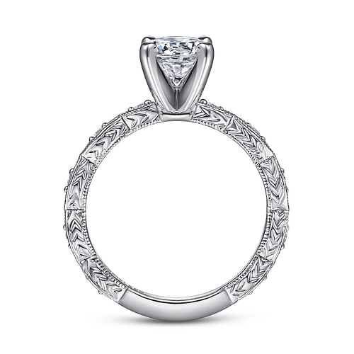 Platinum Round Diamond Engagement Ring