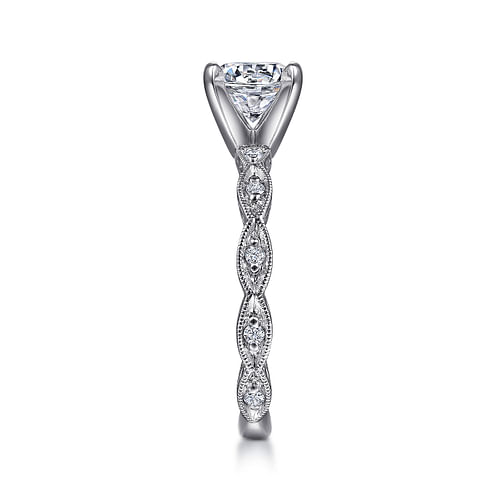 Platinum Round Diamond Engagement Ring