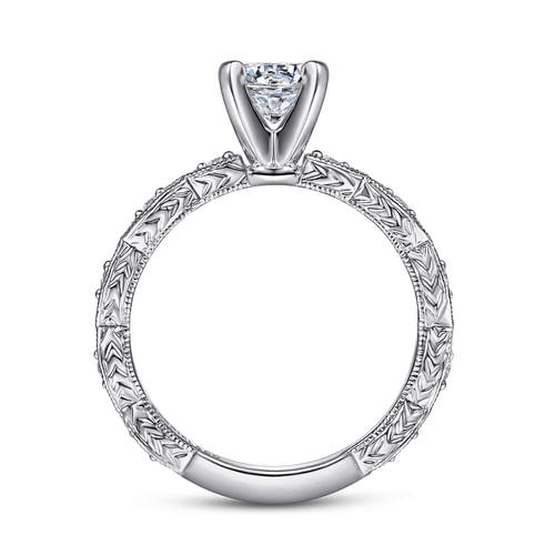 Platinum Round Diamond Engagement Ring
