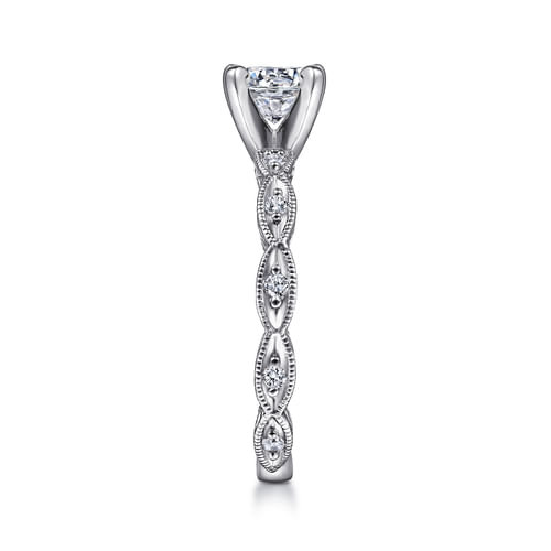 Platinum Round Diamond Engagement Ring