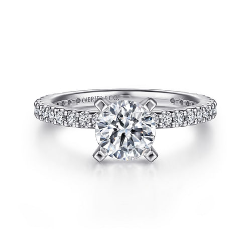 Platinum Round Diamond Engagement Ring