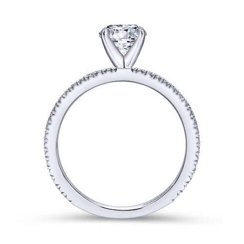 Platinum Round Diamond Engagement Ring