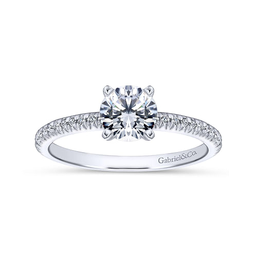 Platinum Round Diamond Engagement Ring