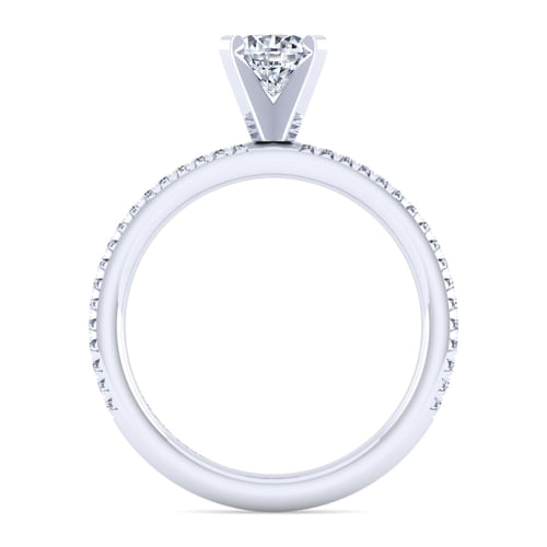 Platinum Round Diamond Engagement Ring