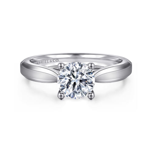 Platinum Round Diamond Engagement Ring