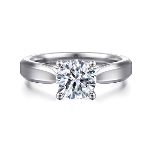 Platinum Round Diamond Engagement Ring